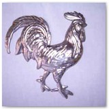 Stamped Steel Rooster
Dress up your grill with a 5"x 6" Stamped Steel Rooster