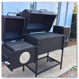 44" Revese Flow Wood Smoker with Pellet Auger