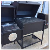 44" Revese Flow Wood Smoker with Pellet Auger