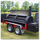 10' x 30" w/ grill/griddle & optional gas warmer/smoker cooker box