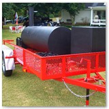 10' x 30" w/ grill/griddle & optional gas warmer/smoker cooker box