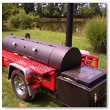 9' x 24" hog cooker and pig roasters w/ grill griddle option