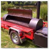 9' x 24" hog cooker and pig roasters w/ grill griddle option