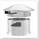 SmokeWare SS Vented Chimney Cap for Kamado Joe 